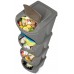 Prosperplast SORTIBOX Sortier Mülleimer zum Mülltrennung 3x20l, grau ISWB20S3