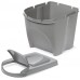 Prosperplast SORTIBOX Sortier Mülleimer zum Mülltrennung 3x20l, grau ISWB20S3