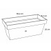 Prosperplast CUBE CASE Blumenkasten 39,2x18,2x16cm weiß DCUC400-S449