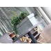 PROSPERPLAST CUBE CASE Blumenkasten Balkonkasten 25 L grau Optik Beton DCUC600