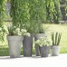 Prosperplast TUBUS SLIM BETON Effect Blumentopf 20cm, 8l, terrakotta DTUS200E