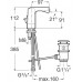 Roca L90 Bidetarmatur mit seitlichem Griffhebel, 75A6301C00