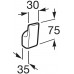 Roca Select Häckchen, chrom 7816301001