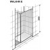 Roca Axis Walk-in Duschkabine 140 x 70 x 200 cm, Einbau, rechts 7M314R4012