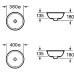 Roca Foro Einbauwaschtisch 36 cm, weiß A327880000