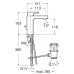 Roca L90 Waschtischstandarmatur mit automatischem Spund, 75A3001C00