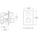 Roca Moai Thermostat-Duschbatterie, Unterputz, chrom 75A2946C00