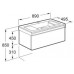 Roca Stratum Waschtischunterschrank 89 x 49,5 x 45 cm, Eiche 7856220609