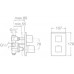 Roca Thesis Thermostat-Brausebatterie, Unterputz, 75A2950C00