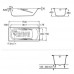 Roca Princess-N Badewanne 160 x 75 cm, Stahl-Email, 205l, weiß 7220370001