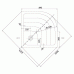 RAVAK KASKADA RONDA 80 EX Duschwanne 80x80 cm A204001320