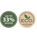 Prosperplast SORTIBOX ECO WOOD Mülltrenner 4x25l, Anthrazit IKWB25S4W