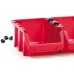Kistenberg BINEER LONG SET Werkstattbehälter 12 Stück, 120x77x60mm, Rot KBILS12