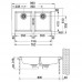 Franke Sirius SID 620, 860x510 mm, Spüle tectonite cafe 114.0120.463