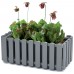 Prosperplast BOARDEE FENCYCASE W Hängeblumentopf 38x18x16,2cm, braun DDEF400W-R222