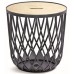 UNIQUBO Korb, Kunststoff multifunktional Beistelltisch 35l, Anthrazit IKUB35T-S433