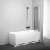 RAVAK SUPERNOVA VS3 100 weiß+transparent Badewanneschirm BeHappy dreiteilig 795P0100Z1