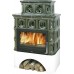 ABX KARELIE TV, Kachelofen mit Wärmetauscher 7 kW, Blech Einsatz, braun