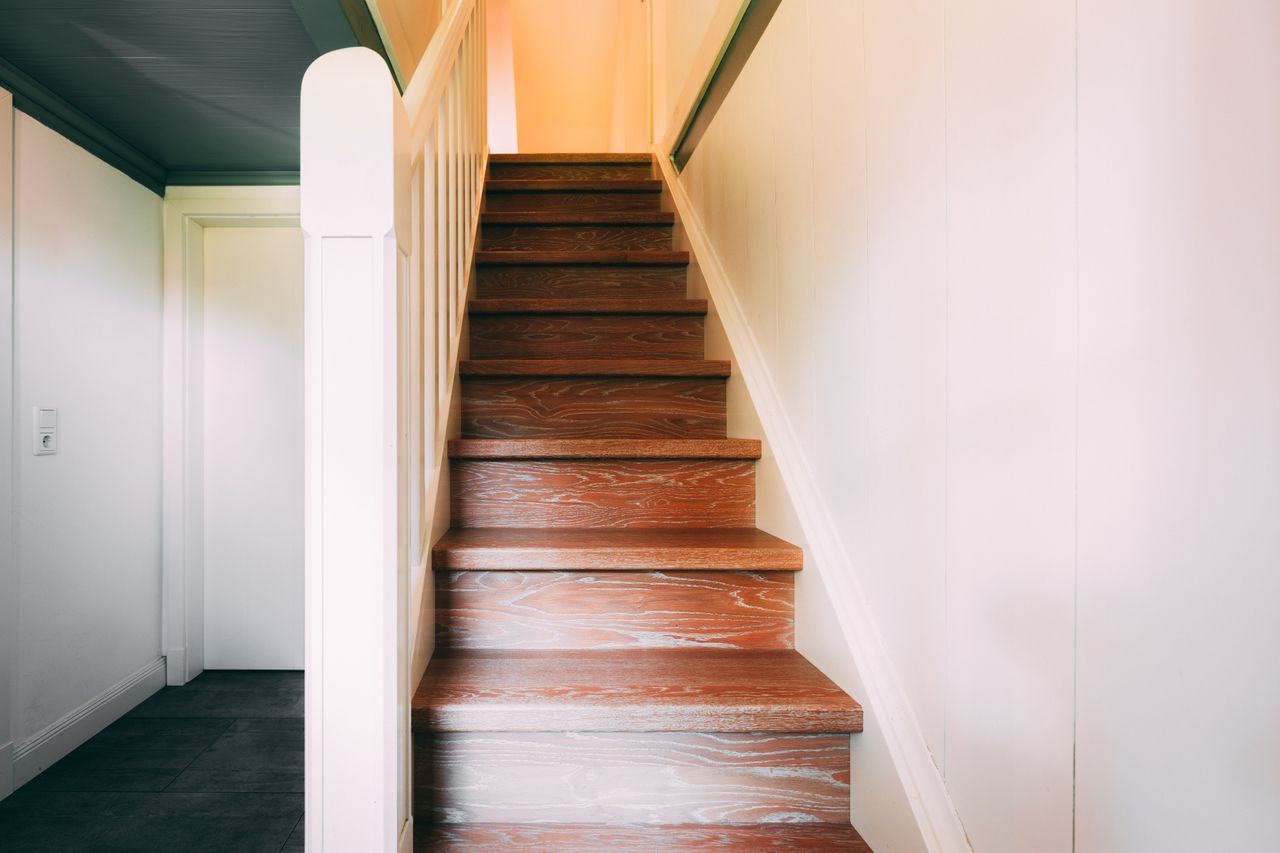 Frisch renovierte Treppe